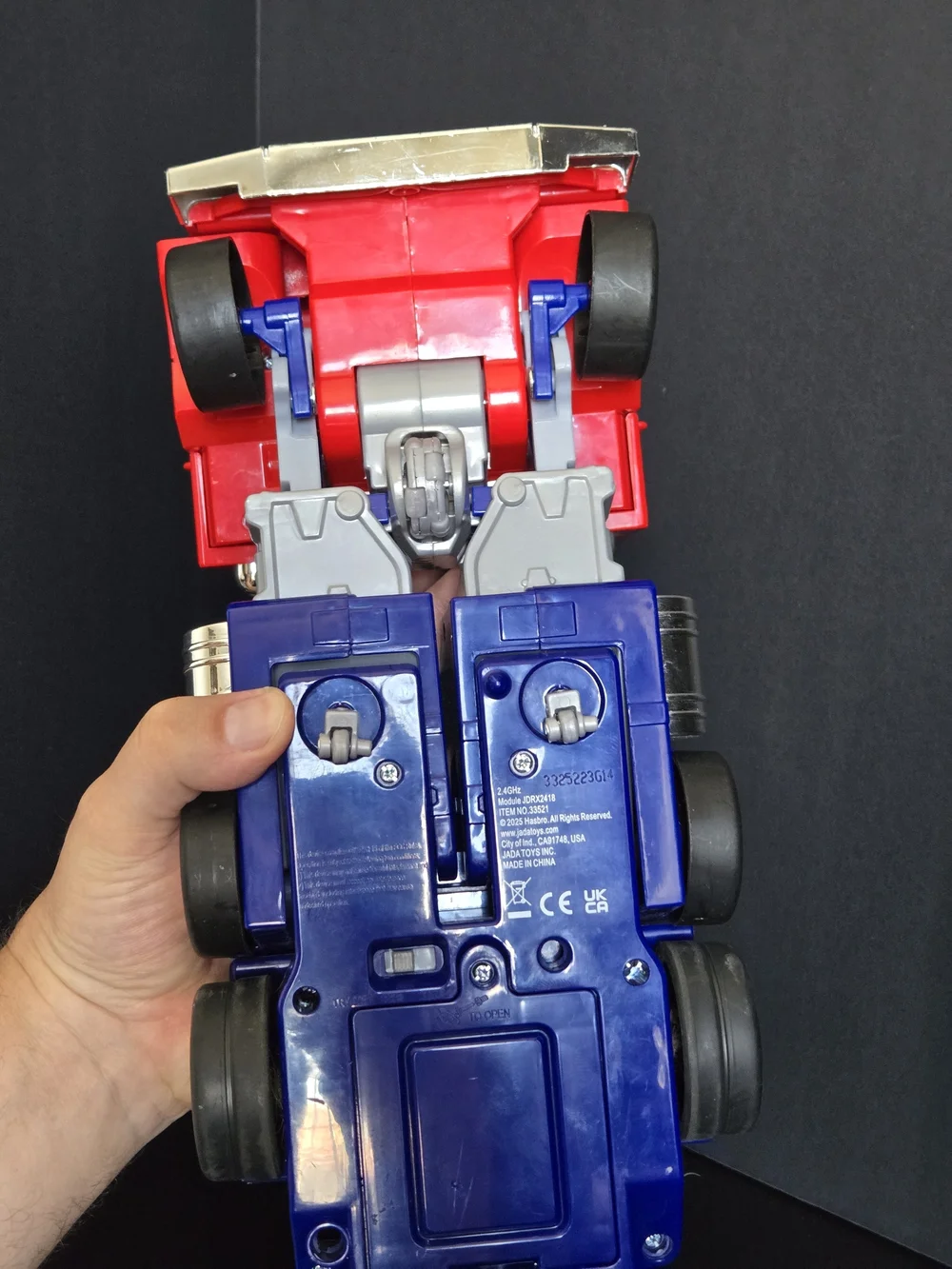 Transformers G1 Optimus Prime 12 inch Converting Lights Jada Toys No Remote RC